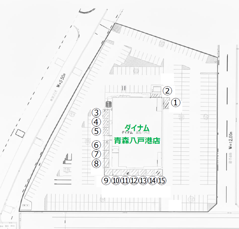 【八戸うみねこマラソン／ダイナム青森八戸港店ゆったり館】キッチンカー出店に最適なマラソン大会限定のスペース（最大15台募集）