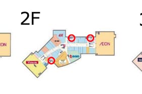 【イオンモールむさし村山】モール内広告 化粧室鏡