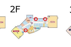 【イオンモールむさし村山】モール内広告 化粧室鏡