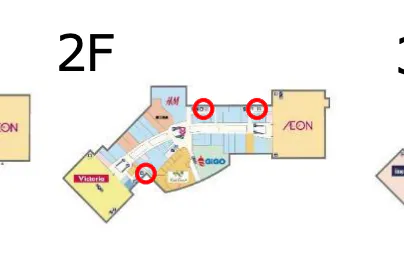 【イオンモールむさし村山】モール内広告 化粧室鏡