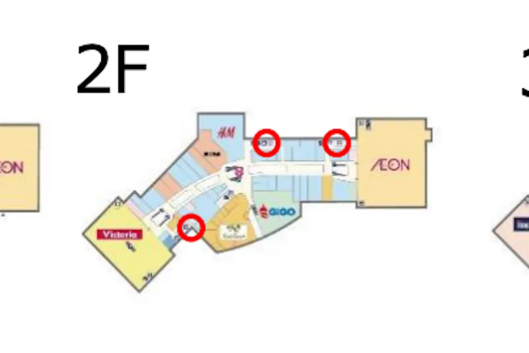 【イオンモールむさし村山】モール内広告 化粧室鏡の画像2