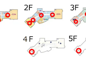 【イオンモールむさし村山】モール内広告 エスカレーター側面