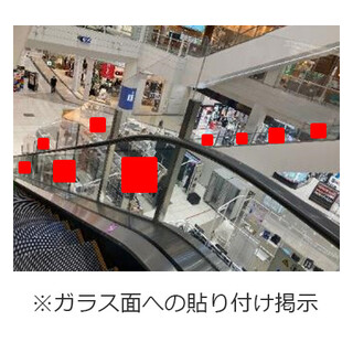 【イオンモールむさし村山】モール内広告 エスカレーター側面