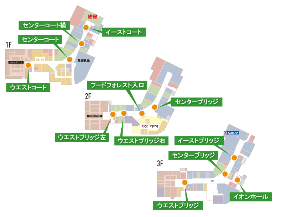【イオンモール川口】3F ウエストブリッジ