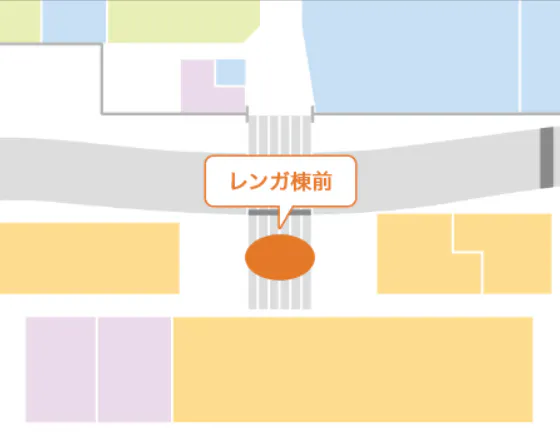 【イオンモール四日市北*】館外レンガ棟前