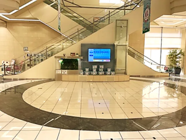 【イオンタウン大垣】大型のプロモーションイベントや物産展等の大型物販イベントに最適な商業施設1階のメイン動線沿いにある大型イベントスペース