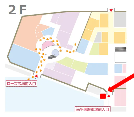 【イオンモール八千代緑が丘*】南平面駐車場側出入口