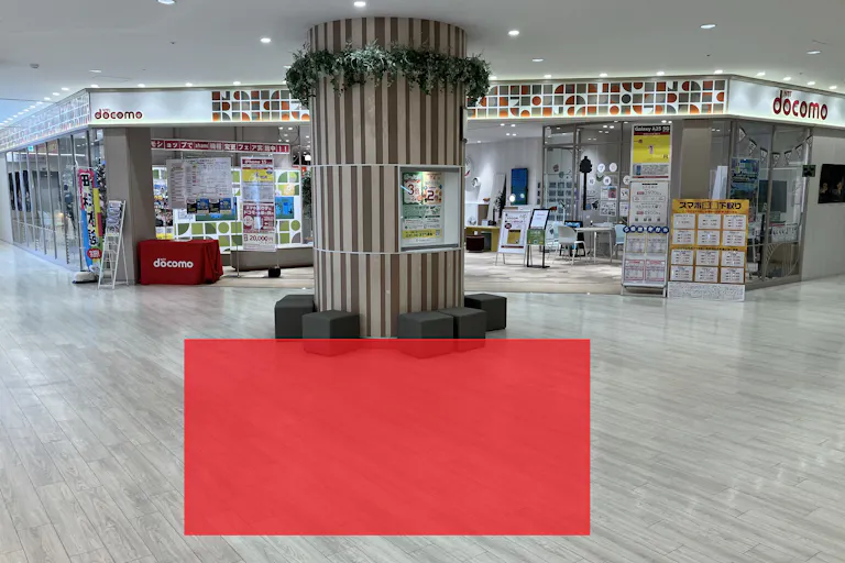 【ボーノ相模大野ショッピングセンター】3階ドコモ前 柱周り 物販、食物販のポップアップストアや販促プロモーションに最適な催事イベントスペースの画像1