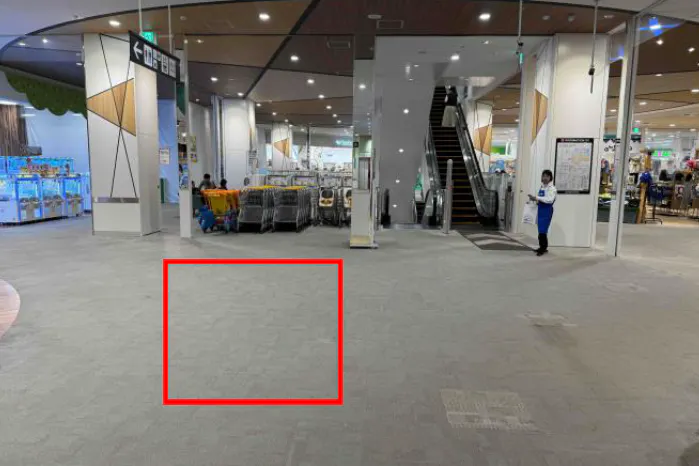 【イオンスタイル仙台卸町】3F中央エスカレーター前 販促プロモーションに最適なスーパー店内催事イベントスペース