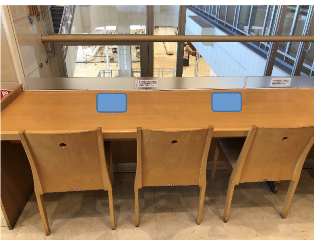 【イオンモール浜松志都呂】モール内広告 フードコートステッカー