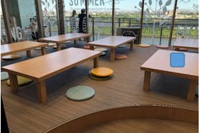 【イオンモール浜松志都呂】モール内広告 フードコートステッカー