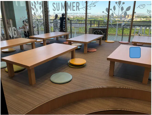 【イオンモール浜松志都呂】モール内広告 フードコートステッカー