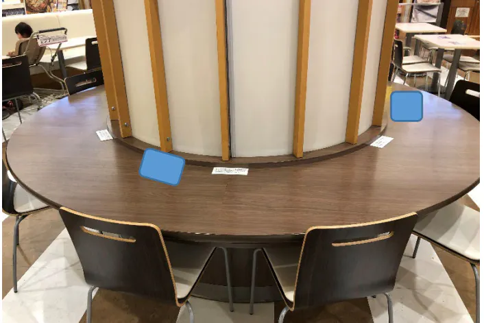 【イオンモール浜松志都呂】モール内広告 フードコートステッカー