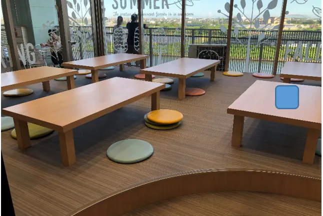 【イオンモール浜松志都呂】モール内広告 フードコートステッカー