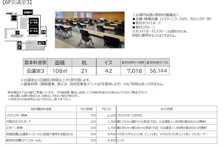 【横浜ワールドポーターズ】レンタルスペース3の画像2