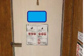 【イオンモール川口】モール内広告 化粧室個室ドア