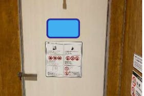 【イオンモール川口】モール内広告 化粧室個室ドア