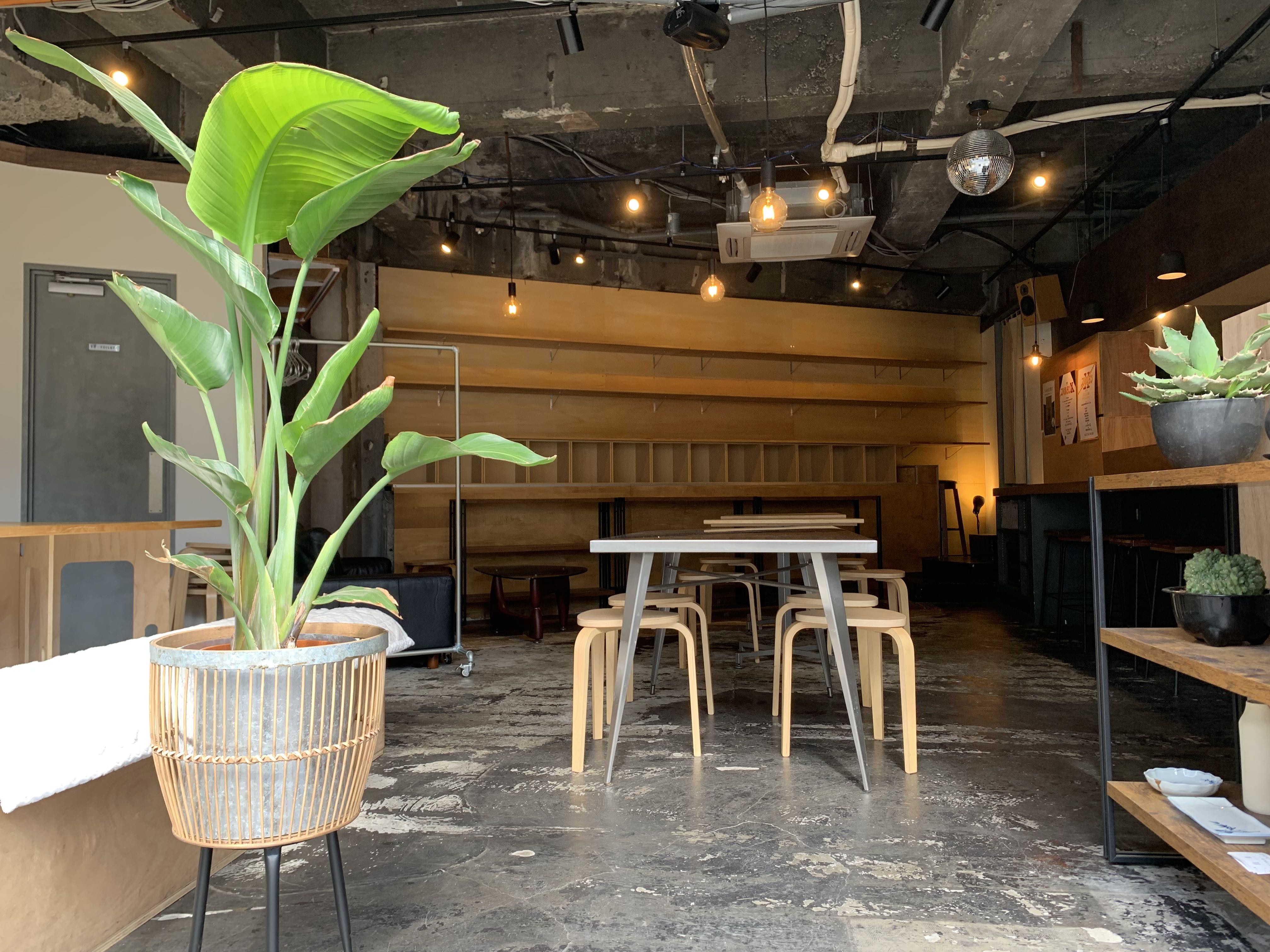 店内　壁一面の書棚で販売もできます