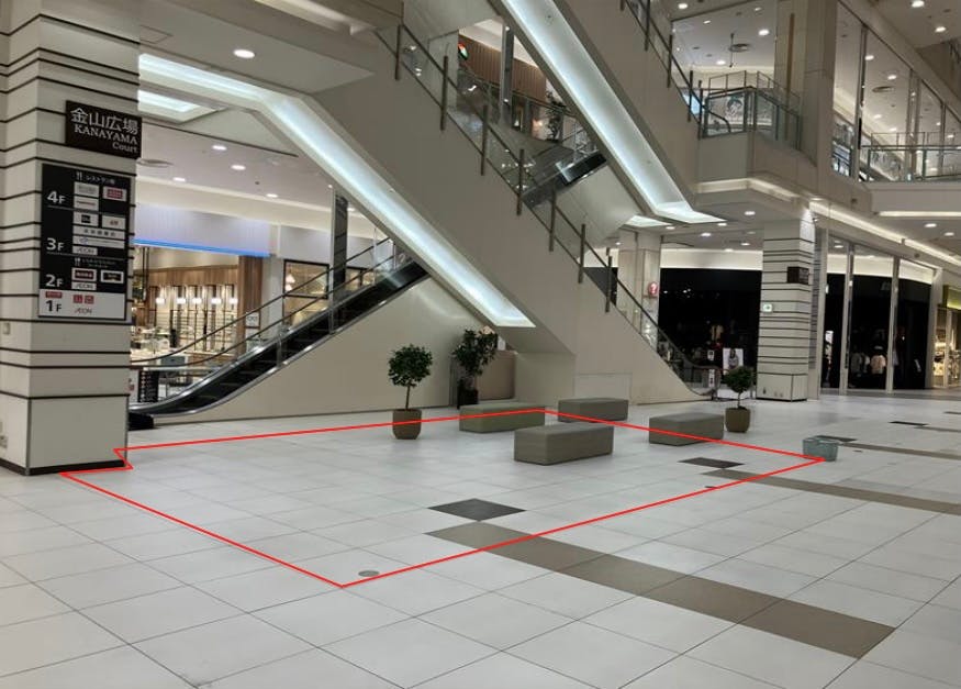 【イオンモール熱田】プロモーションイベントに最適な1F片山広場北催事イベントスペース