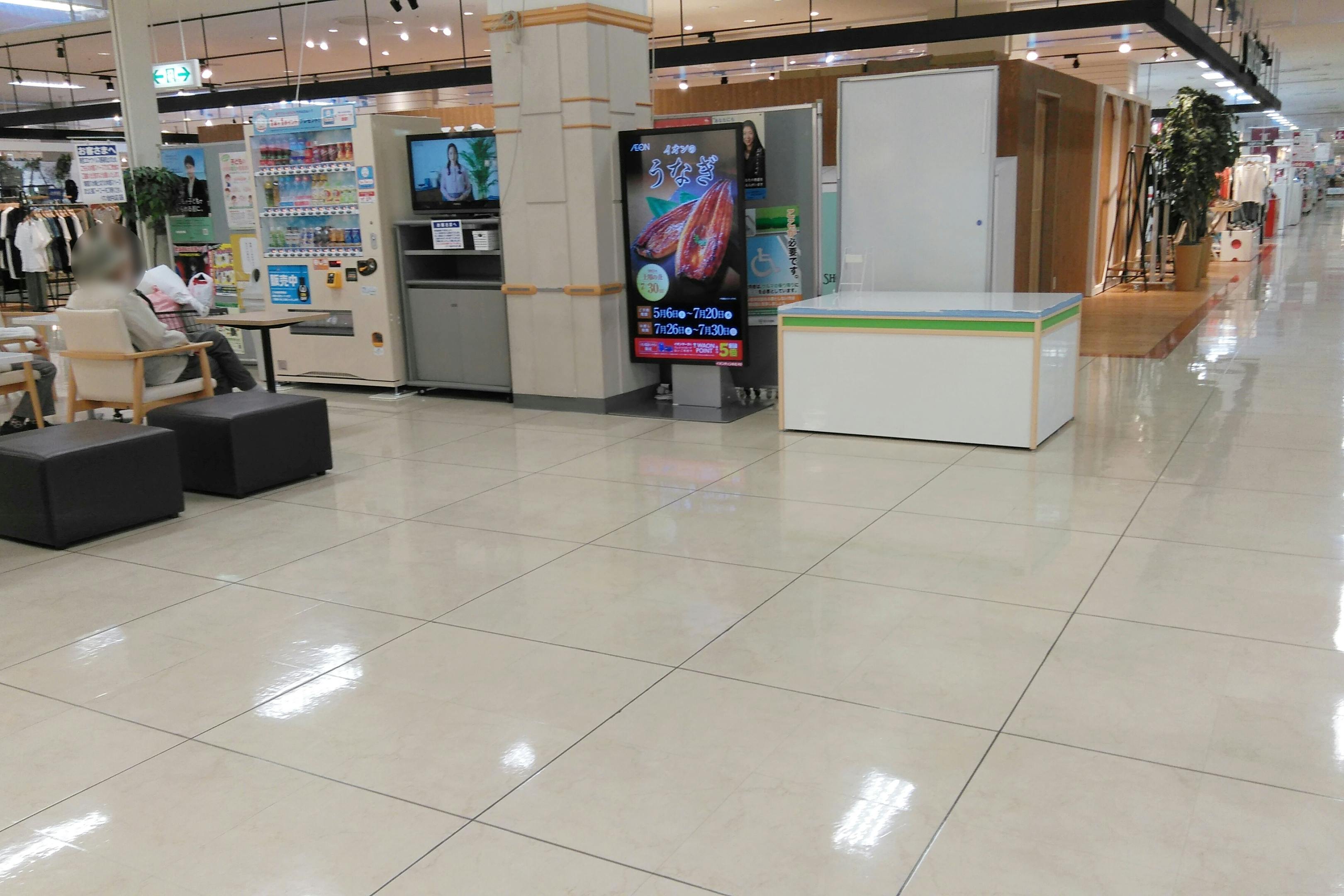 【イオン仙台中山店】各種プロモーションイベントや物販イベントに最適な施設1階にある視認性抜群のイベントスペース