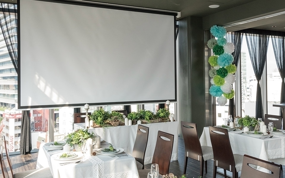 【銀座ZX夜景ラウンジ】～銀座並木通り沿い～銀座の街並み夜景を一望できる完全貸切スペース