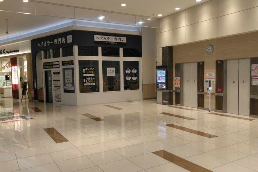 【イオンタウン姫路】プロモーションイベントや各種物販に最適な中央エレベーター前のイベントスペース(エレベーター前)