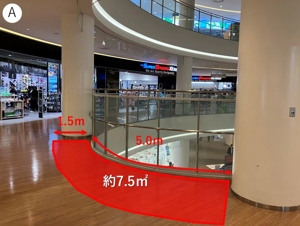 【ダイバーシティ東京 プラザ】4階 西アトリウム