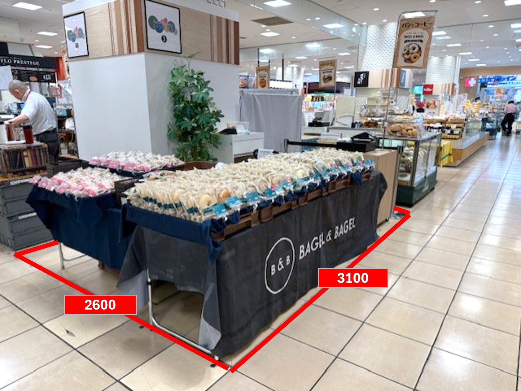 【マルイファミリー志木】1階　カレンダリウムF19【食・物販】コンパクトなスペースでスイーツ、菓子などに最適なスペースです。