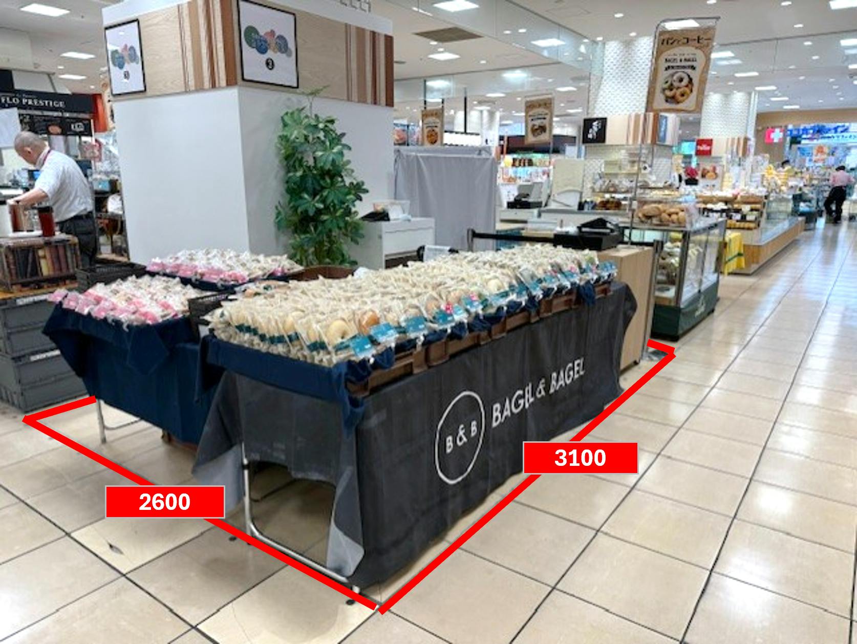 【マルイファミリー志木】1階 カレンダリウムF19【食・物販】コンパクトなスペースでスイーツ、菓子などに最適なスペースです。