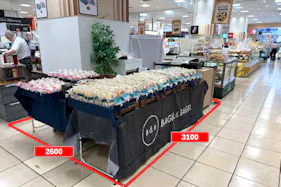 【マルイファミリー志木】1階 カレンダリウムF19【食・物販】コンパクトなスペースでスイーツ、菓子などに最適なスペースです。