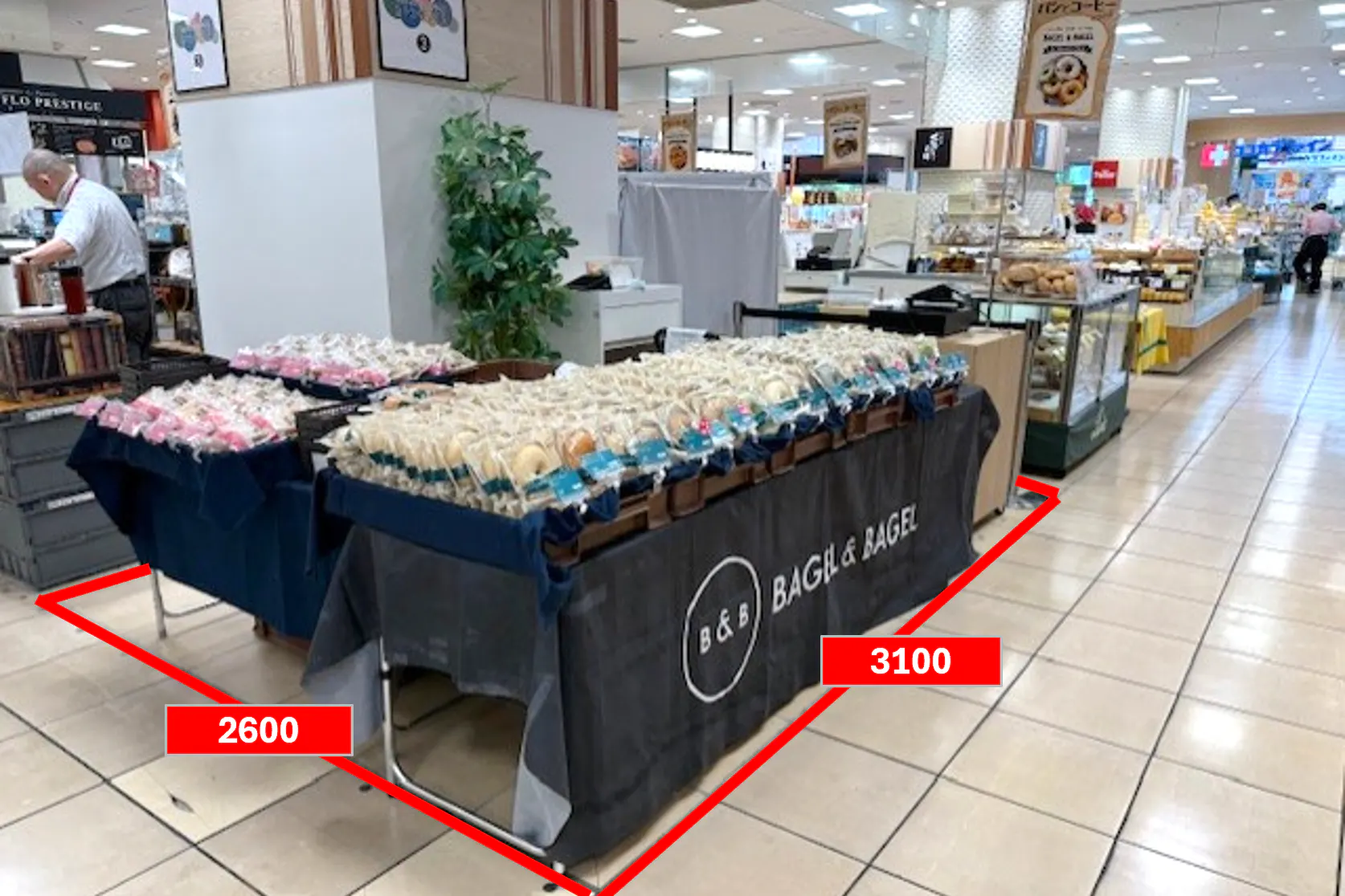 【マルイファミリー志木】1階 カレンダリウムF19【食・物販】コンパクトなスペースでスイーツ、菓子などに最適なスペースです。