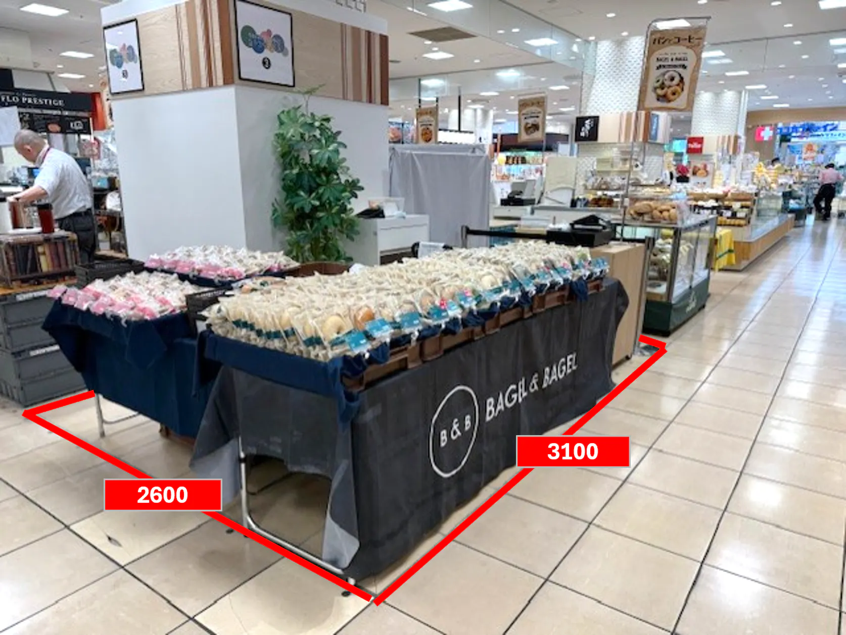 【マルイファミリー志木】1階　カレンダリウムF19【食・物販】コンパクトなスペースでスイーツ、菓子などに最適なスペースです。