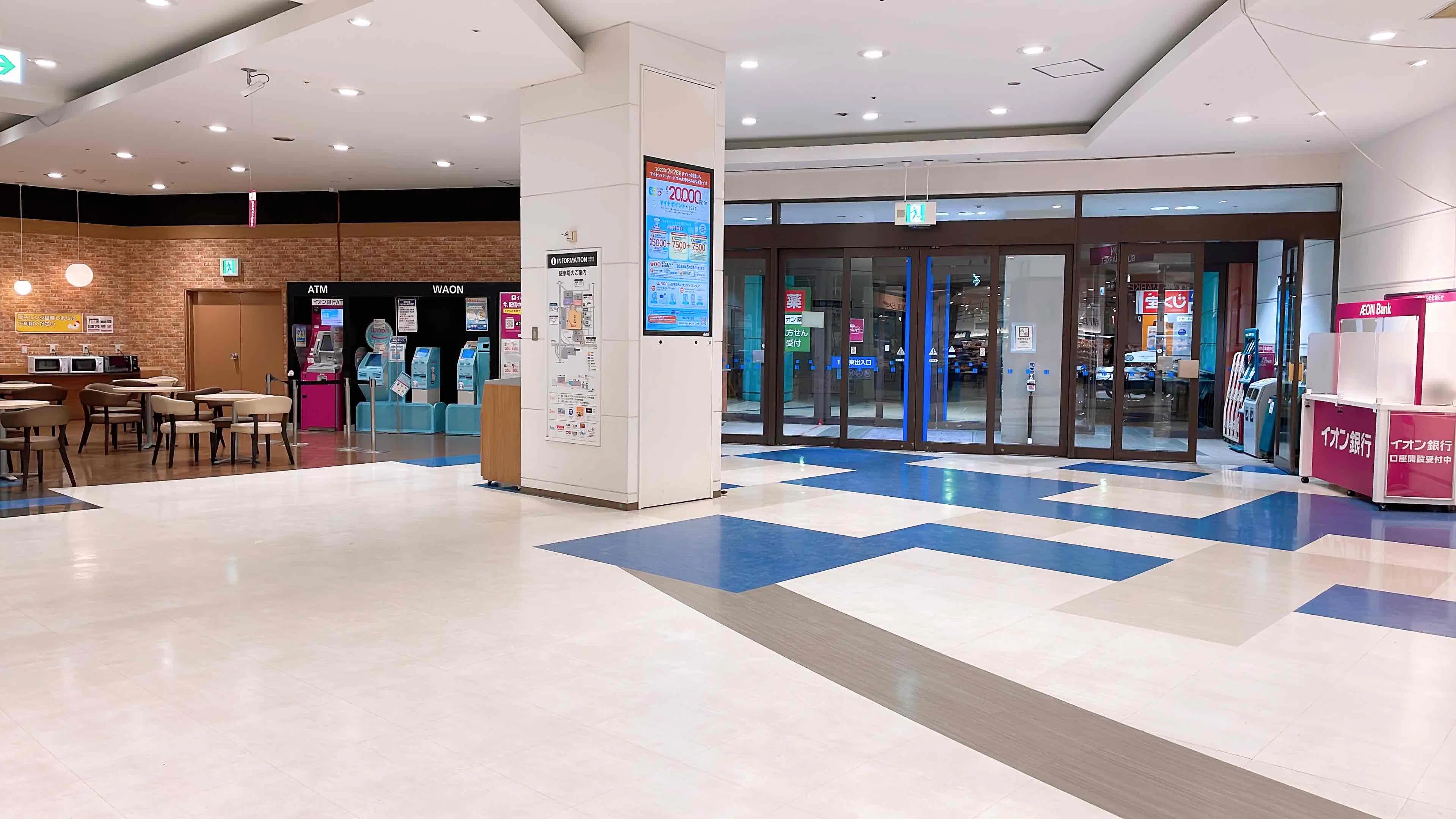 【イオンモール桑名】各種プロモーションや物販、食物販のポップアップストアに最適な1番街1F 東出入口のイベントスペース