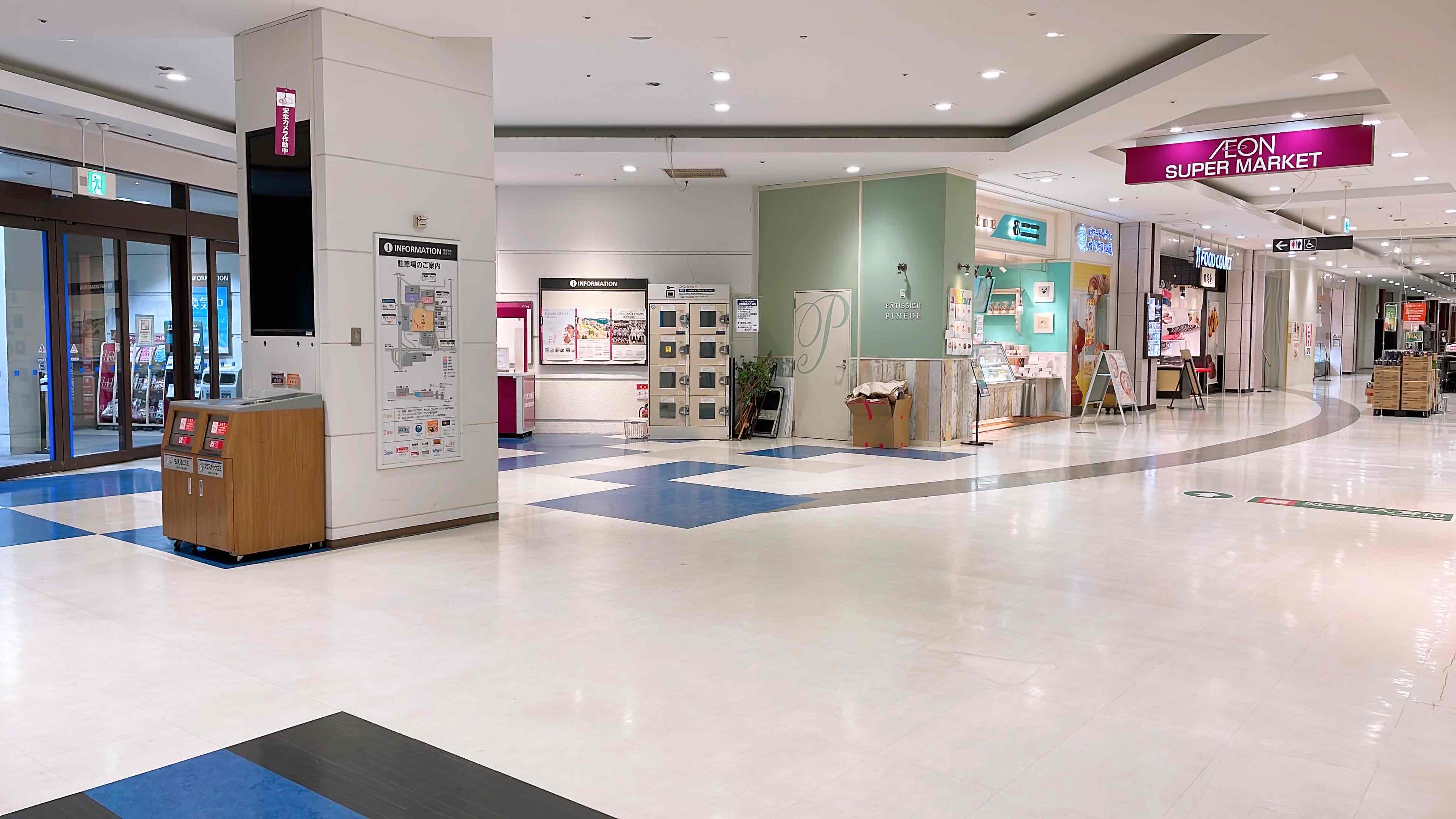 【イオンモール桑名】各種プロモーションや物販、食物販のポップアップストアに最適な1番街1F 東出入口のイベントスペース