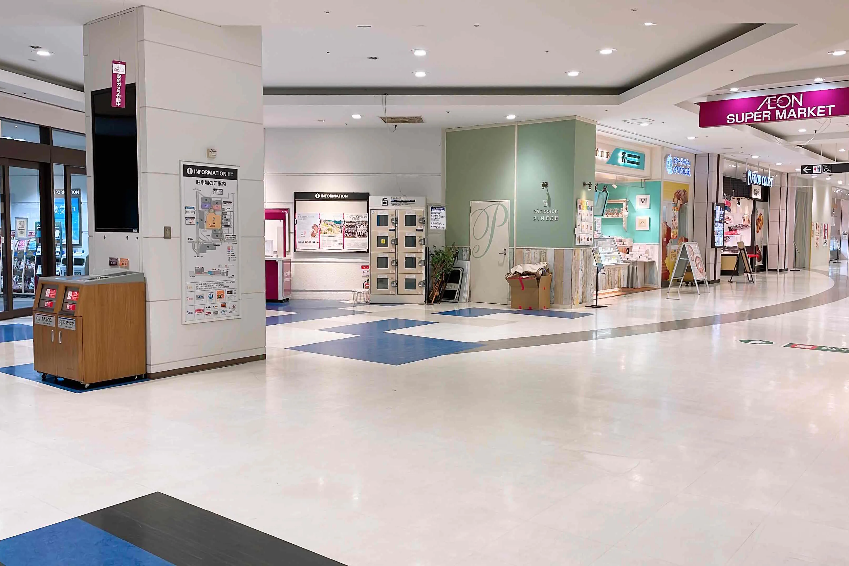 【イオンモール桑名】各種プロモーションや物販、食物販のポップアップストアに最適な1番街1F 東出入口のイベントスペース