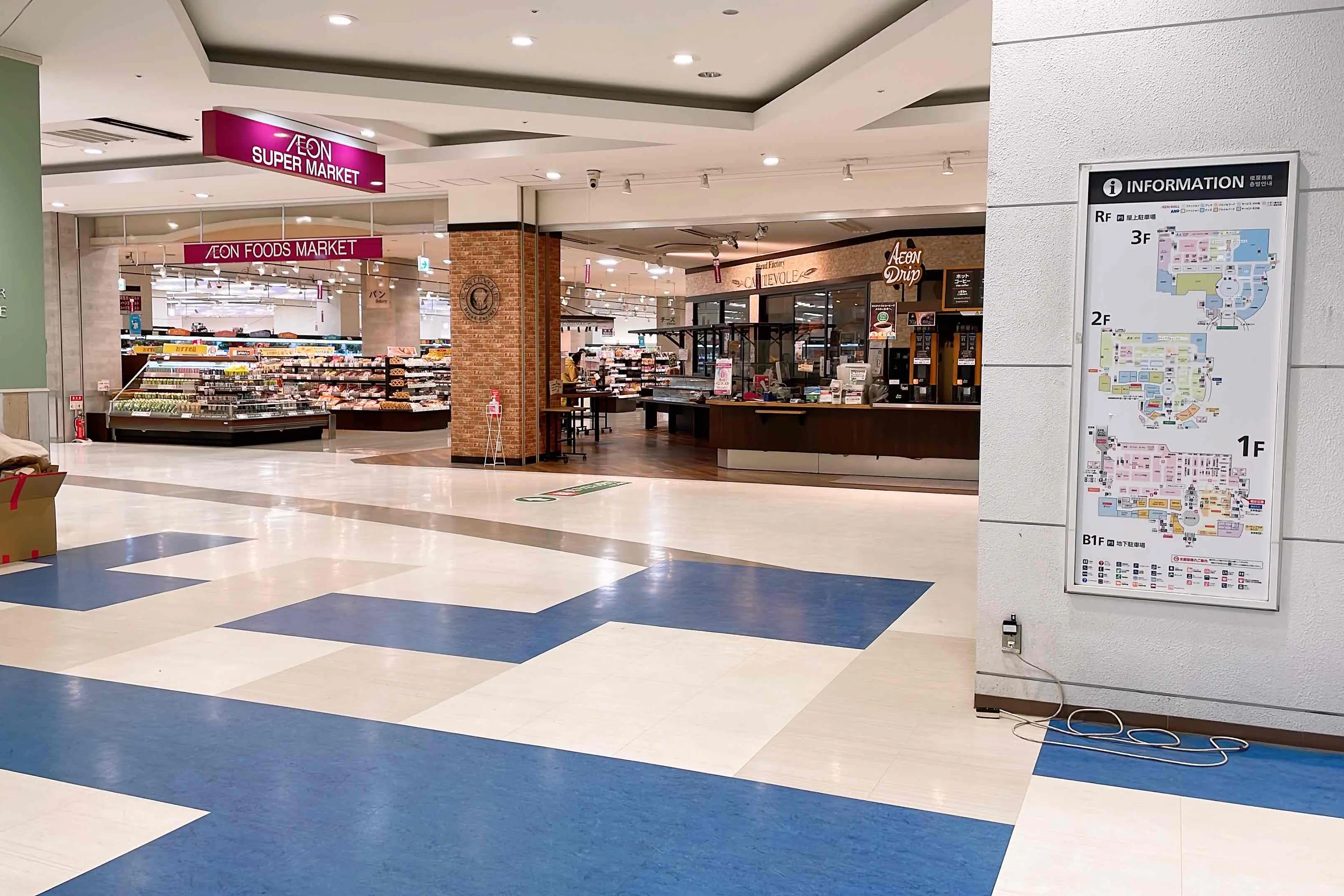 【イオンモール桑名】各種プロモーションや物販、食物販のポップアップストアに最適な1番街1F 東出入口のイベントスペース