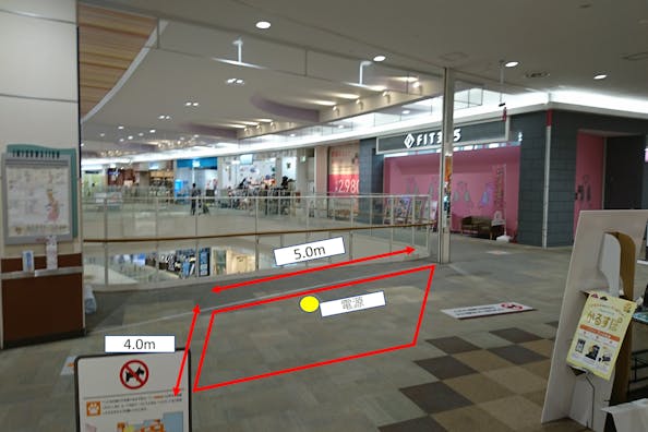 【イオンモール高松】各種プロモーションや物販、食物販のポップアップストアに最適な3Fイオン側モールブリッジの催事イベントスペース