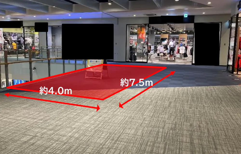 【三井アウトレットパーク 北陸小矢部】2階 東エリア北側吹き抜け