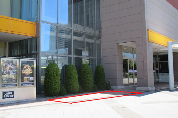 【BiVi沼津】キッチンカーでの出店に適した1F屋外スペース