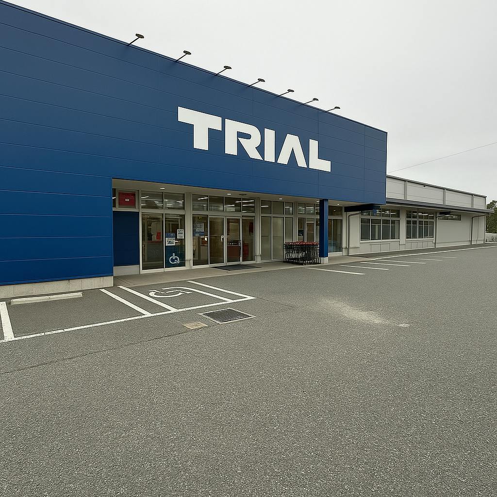 【スーパーセンタートライアル上津役店】キッチンカー（調理営業）出店限定/屋外　Ⓐキッチンカースペース_正面出入口【左側】　※から揚げ・焼き鳥は販売不可