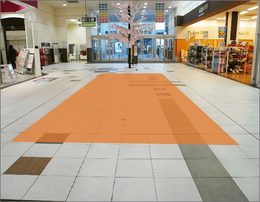 【イオンモール四日市北】各種プロモーションや物販、食物販のポップアップストアに最適な1階ペテモ前のイベントスペース