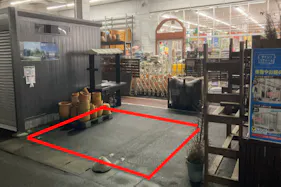 【ダイシン大富店】外売場 キッチンカーの出店やテント形式のイベント実施に最適な屋外の催事イベントスペース