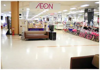 【イオンモール津山】各種プロモーションや物販、食物販のポップアップストアに最適な専門店1F 西催事場の催事イベントスペース