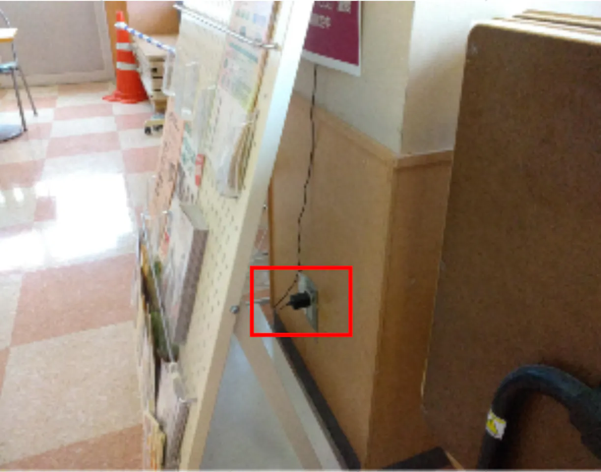 【マックスバリュ寒河江西店】くつろぎスペース前の一部（店内ギャザリングスペース前の一部） 販促プロモーションや物販に最適なスーパー店内催事イベントスペース