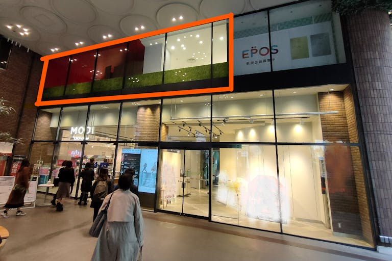 【渋谷モディ】2階 カレンダリウムD05【物販・PR・展示会】屋外からの視認性抜群、大型モニター完備の画像3