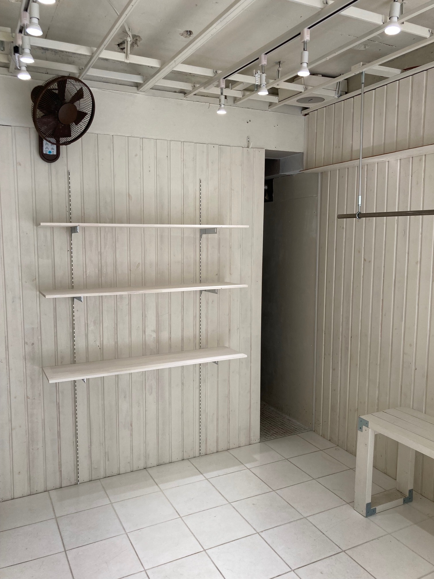 棚の設置が可能です。