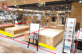 【TSUTAYA BOOKSTORE 宮交シティ】物販や販促プロモーションに最適な視認性の高い店舗内にあるレンタルスペース