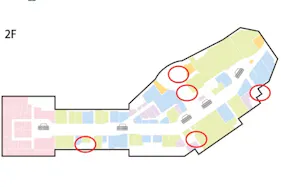 【イオンモール新利府】モール内広告 エレベーター扉