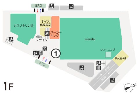 【フレスポ阿波座】食物販や物販に適したスーパー万代付近の1階共用スペースにある屋内スペース