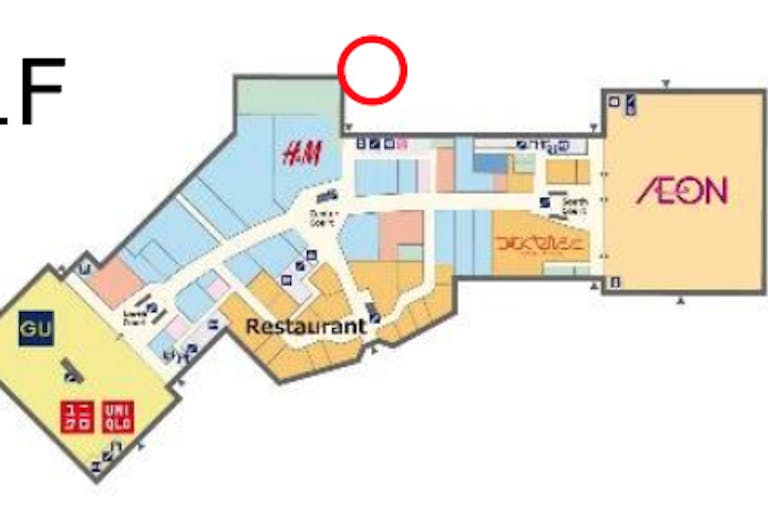 【イオンモールむさし村山】モール内広告 センター東 通路屋根の画像2